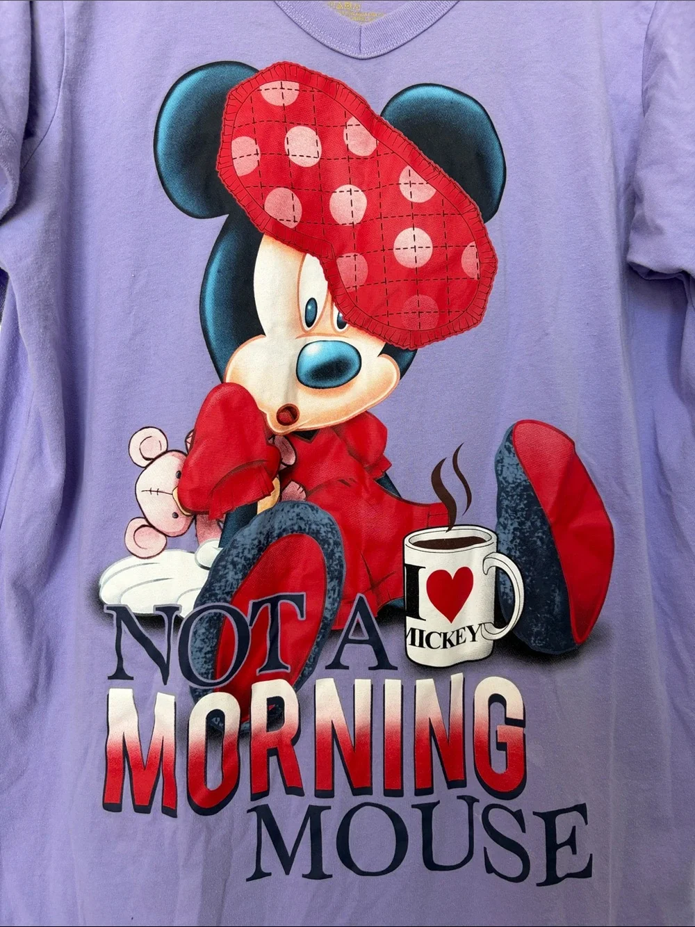 Disney Purple Minnie Morning Mouse Nightgown Sleep Shirt OSFM - Picture 2 of 7